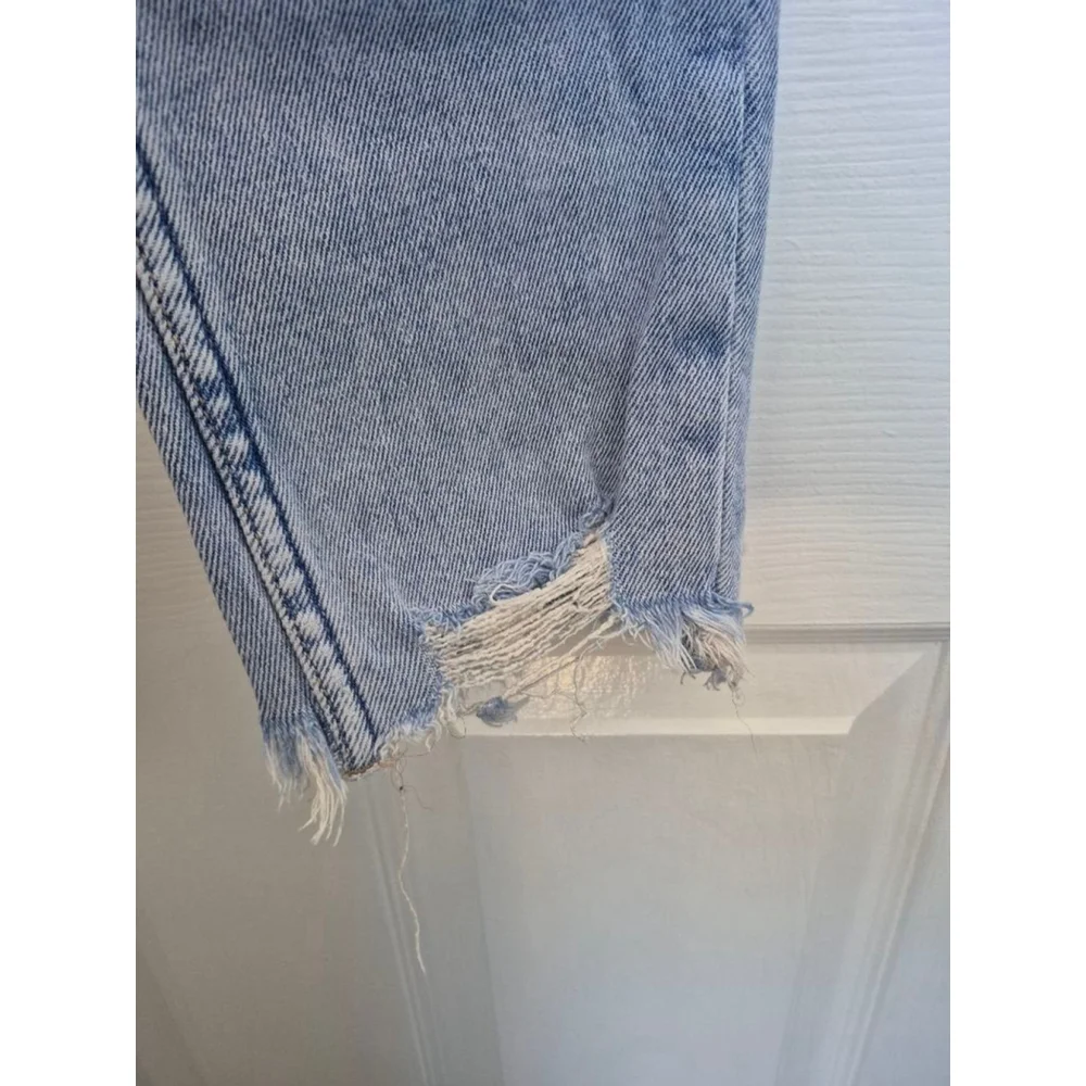 Girls Justice Light Blue Distressed Jeans Size 10